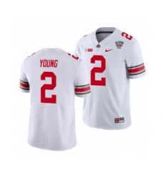 Men's Ohio State Buckeyes Chase Young 2021 Sugar Bowl White Football Jersey