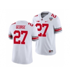 Men's Ohio State Buckeyes Eddie George 2021 Sugar Bowl White Football Jersey