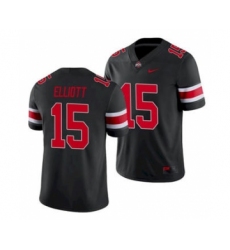 Men's Ohio State Buckeyes Ezekiel Elliott Black Alternate Game Jersey