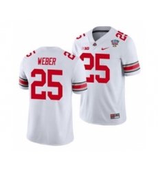 Men's Ohio State Buckeyes Mike Weber 2021 Sugar Bowl White Football Jersey