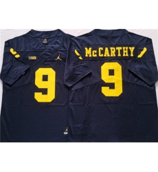 Men's Michigan Wolverines #9 McCARTHY Navy Stitched Jersey