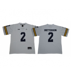 Michigan Wolverines 2 Shea Patterson White College Football Jersey