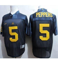 Michigan Wolverines #5 Jabrill Peppers Navy Blue Stitched NCAA Jersey