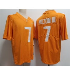 Men's Notre Tennessee Volunteers #7 Joe Milton III Orange Stitched Jersey