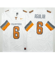Men's Tennessee Volunteers #6 Joey Aguilar Limited White 2025 College Football Jersey