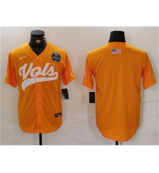 Men's Tennessee Volunteers Orange With Patch Stitched Jersey