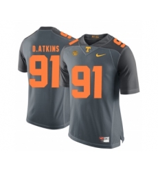 Tennessee Volunteers 91 Doug Atkins Gray College Football Jersey