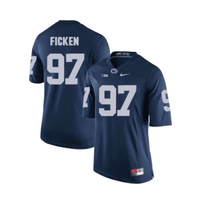 Penn State Nittany Lions 97 Sam Ficken Navy College Football Jersey