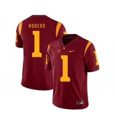 USC Trojans 1 Darreus Rogers Red College Football Jersey