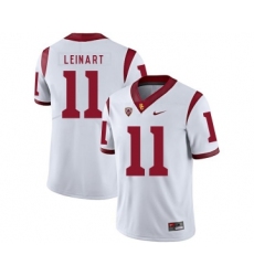 USC Trojans 11 Matt Leinart White College Football Jersey