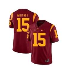 USC Trojans 15 Isaac Whitney Red College Football Jersey