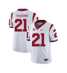 USC Trojans 21 Tyler Vaughns II White College Football Jersey