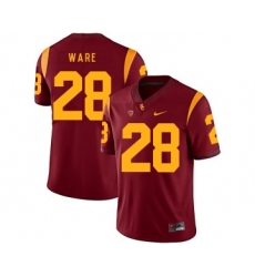 USC Trojans 28 Aca'Cedric Ware Red College Football Jersey