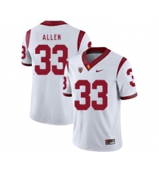 USC Trojans 33 Marcus Allen White College Football Jersey