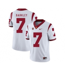 USC Trojans 7 Matt Barkley White College Football Jersey