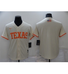 Men's Texas Longhorns Blank Cream Vapor Untouchable Stitched Jersey