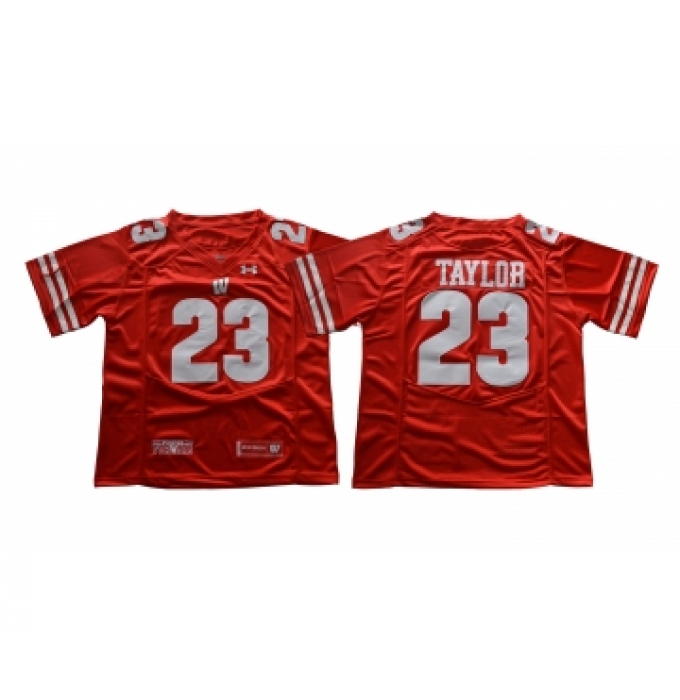 Wisconsin Badgers 23 Jonathan Taylor Red College Football Jersey