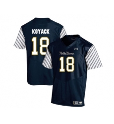 Notre Dame Fighting Irish 18 Ben Koyack Navy College Football Jersey