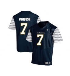 Notre Dame Fighting Irish 7 Brandon Wimbush Navy College Football Jersey