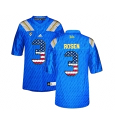 UCLA Bruins 3 Josh Rosen Blue College Football Authentic Jersey Blue