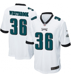 Men's Nike Philadelphia Eagles #36 Brian Westbrook Game White NFL Jersey