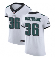 Men's Nike Philadelphia Eagles #36 Brian Westbrook White Vapor Untouchable Elite Player NFL Jersey