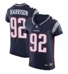 Men's Nike New England Patriots #92 James Harrison Navy Blue Team Color Vapor Untouchable Elite Player NFL Jersey