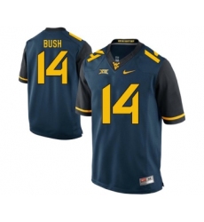 West Virginia Mountaineers 14 Tevin Bush Navy College Football Jersey