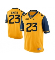 West Virginia Mountaineers 23 Geno Smith Gold College Football Jersey