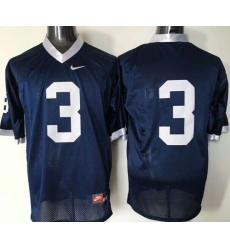 Nittany lions #3 Navy Blue Stitched NCAA Jersey