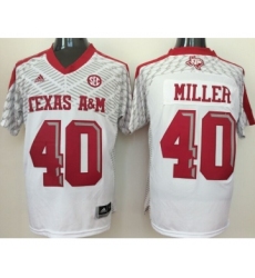 Texas A&M Aggies 40 Von Miller White College Jersey