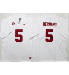 Men's Alabama Crimson Tide #5 Germie Bernard White F.U.S.E Stitched Football Jersey