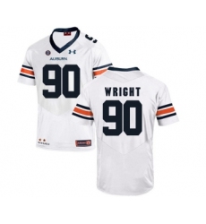 Auburn Tigers 90 Gabe Wright White College Football Jersey