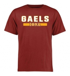 Iona College Gaels Team Strong T-Shirt Crimson