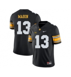 Iowa Hawkeyes 13 Greg Mabin Black College Football Jersey