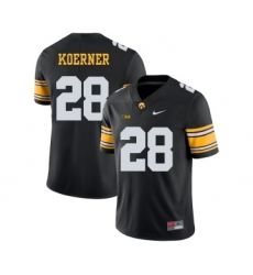 Iowa Hawkeyes 28 Jack Koerner Black College Football Jersey