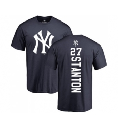 MLB Nike New York Yankees #28 Austin Romine Gray Name & Number T-Shirt