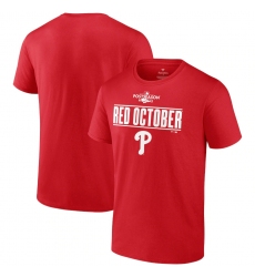 Men's Philadelphia Phillies Fanatics Branded Red 2022 Postseason Red October T-Shirt