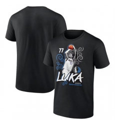 Men's Dallas Mavericks Black Luka Doncic Competitor T-Shirt