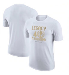 Men's Dallas Mavericks White 2020-21 City Edition Story T-Shirt