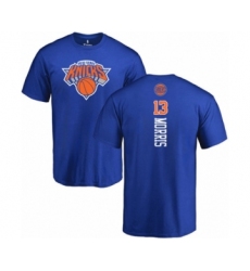 Basketball New York Knicks #13 Marcus Morris Royal Blue Backer T-Shirt