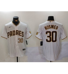 Men's San Diego Padres #30 Eric Hosmer White Stitched Cool Base Nike Jerseys