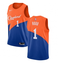 Women's Nike Cleveland Cavaliers #1 Rodney Hood Swingman Blue NBA Jersey - City Edition