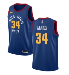 Women's Nike Denver Nuggets #34 Devin Harris Swingman Light Blue Alternate NBA Jersey Statement Edition