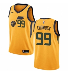 Women's Nike Utah Jazz #99 Jae Crowder Swingman Gold NBA Jersey Statement Edition