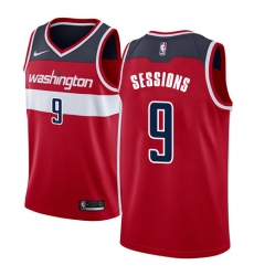 Women's Nike Washington Wizards #9 Ramon Sessions Swingman Red NBA Jersey - Icon Edition