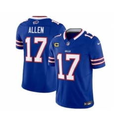 Men's Nike Buffalo Bills #17 Josh Allen Blue 2023 F.U.S.E. 4-Star C Vapor Untouchable Limited Football Stitched Jersey