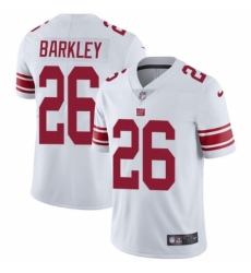 Youth Nike New York Giants #26 Saquon Barkley White Vapor Untouchable Limited Player NFL Jersey