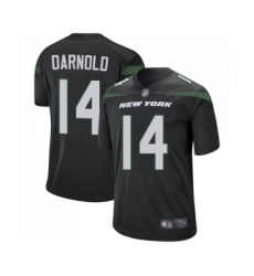 Men's New York Jets #14 Sam Darnold Game Black Alternate Football Jersey