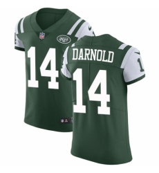 Men's Nike New York Jets #14 Sam Darnold Green Team Color Vapor Untouchable Elite Player NFL Jersey